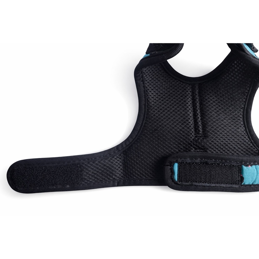 XXS Adjustable Cat Harness Teal Leopard Soft Mesh Kitten Walking Vest - Picture 4 of 12